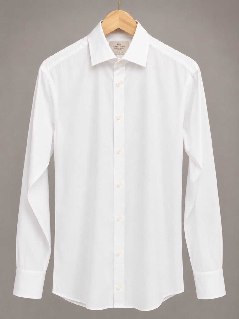 Hawes and Curtis White Dress Slim Fit Shirt, collar 16